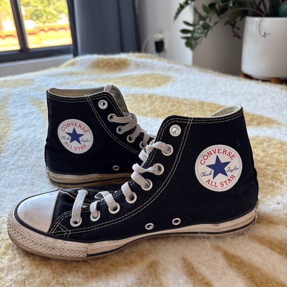 Converse Chuck Taylor All Star High Top Sneakers Black size 8.5 - Picture 1 of 6